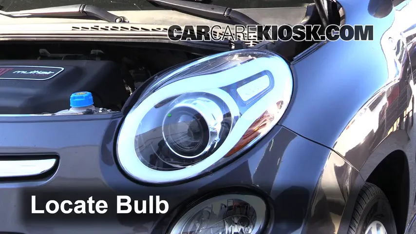 2014 Fiat 500L 1.4L 4 Cyl. Turbo Lights Highbeam (replace bulb)
